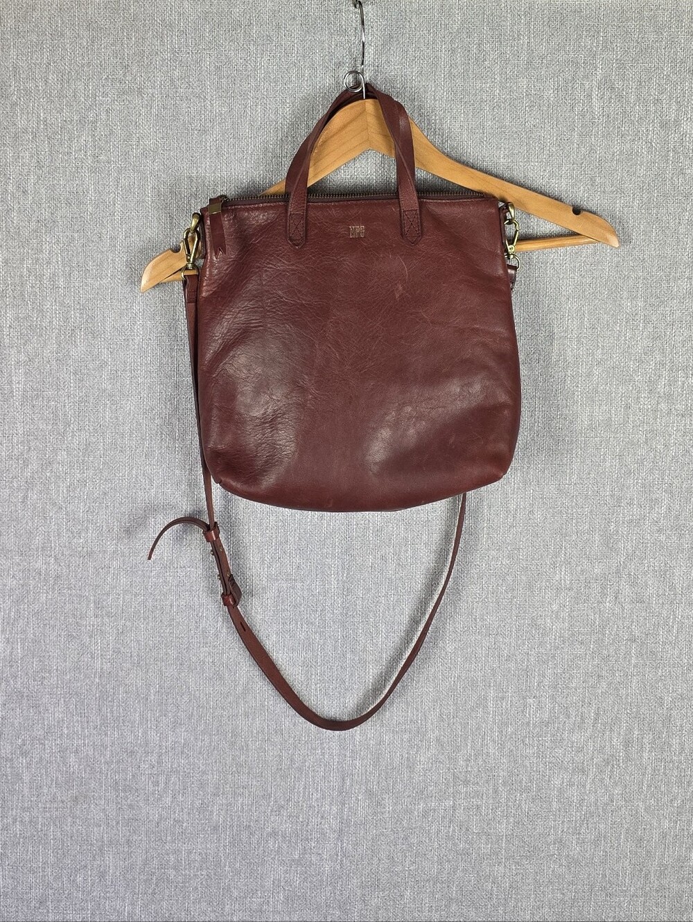 Madewell Zip-Top Transport Crossbody Purse Cabernet/Burgandy